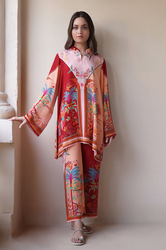 Sunset Mirage – Multicolor Printed Kurta & Pant Co-Ord Set