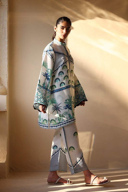 Desert Muse – Botanical Print Kurta & Straight Pants Co-Ord Set