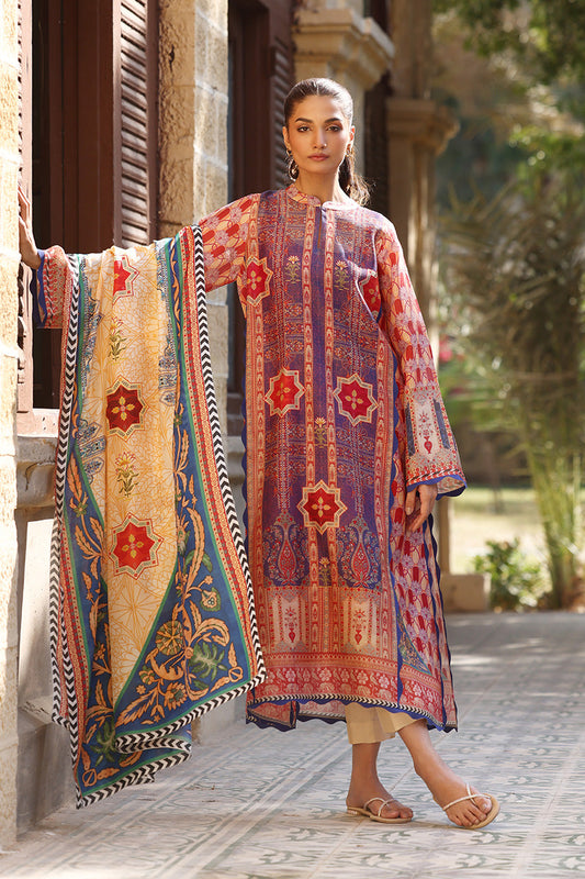Royal Mehr – Printed Kurta Set with Statement Dupatta