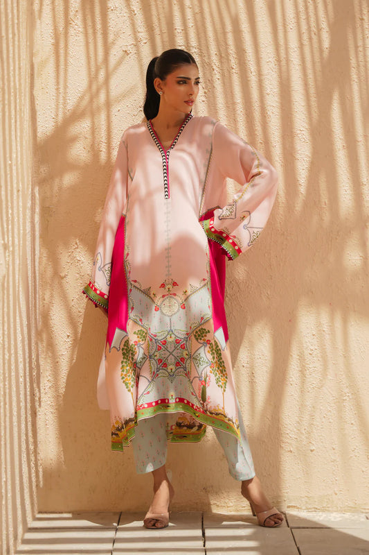 Blush Mirage – Printed Kurta Pant Set