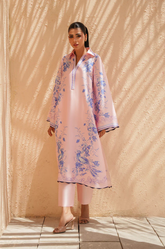 Blush Royale – Pastel Pink Printed Kurta Set